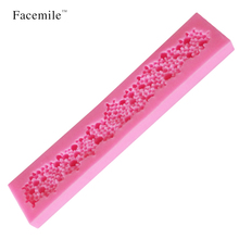 Facemile 20.5*4.5cm Christmas Cake Tools Pearl 3D Silicone Mold Fondant Mold Cake Decorating Tools Baking Soap Candy Mold 2024 - buy cheap
