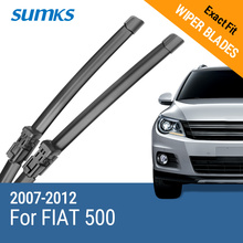 SUMKS-escobillas de limpiaparabrisas para FIAT 500, 24 y 16 pulgadas, brazos de botón 2007, 2008, 2009, 2010, 2011 2024 - compra barato