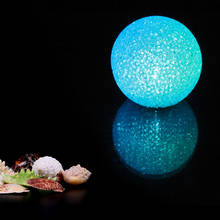 8 см хрустальный шар светодиодный ночник цветная лампа для спальни инструмент пластик романтический 2024 - купить недорого