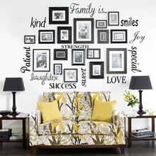 Free Shipping wall stickers home decor - FAMILY IS Vinyl Lettering Words Wall Art Quote Sticky Decals ,f1001 2024 - buy cheap