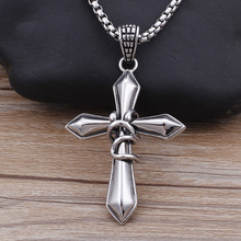 European and American titanium steel cross  pendant stainless steel jewelry 2024 - buy cheap