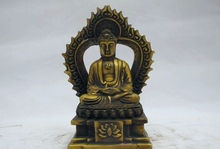 Estátua do budismo tibetano em bronze, bronze e lótus amitabha sakyamuni 2024 - compre barato