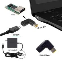 Зарядное устройство для ноутбука адаптер конвертер USB Тип C Женский Dc разъем питания 7,4*5,0 мм 4,5*3,0 мм 5,5*2,5 мм для Lenovo Asus адаптер ноутбука 2024 - купить недорого
