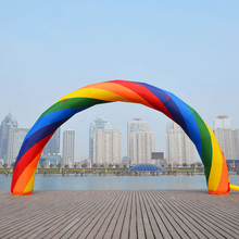 26ft/8m Inflatable Rainbow Arch for Advertisement Huge Balloon 2024 - buy cheap