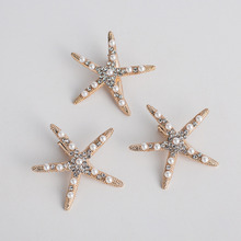 Hair Clip Simulation Starfish Rhinestone Women Jewelry Headdress 2024 - buy cheap