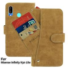 Vintage Leather Wallet Hisense Infinity H30 Lite Case 6.1" Flip Luxury Card Slots Cover Magnet Stand Phone Protective Bags 2024 - buy cheap
