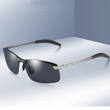 VWKTUUN-gafas de sol polarizadas para hombre, lentes de sol cuadradas sin montura, polarizadas, con espejo, deportivas, para conducir 2024 - compra barato