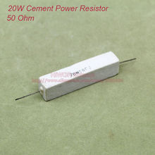 (5 шт./лот) 20 Вт 50 Ом керамический цементный Силовой Резистор 50 Ом TOL 5% резисторы 2024 - купить недорого