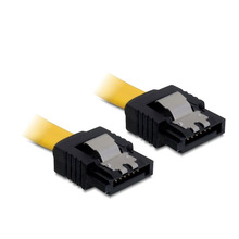 Cable de datos SATA3 Serial ATA de 18 pulgadas, 6 Gb/s, con pestillo para PC y portátil, disco duro SATA 3,0 SATAIII de 6Gbps, SSD 2024 - compra barato