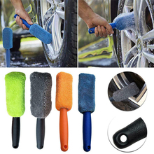 car accessories Portable Microfiber Wheel Tire Rim Brush  For Car With Plastic Handle Washing Cleaner 2024 - buy cheap