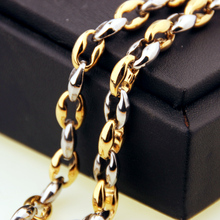 Men Women Coffee Beans Link Chain 7.5MM Necklace Stainless Steel Rope Link chain Necklaces for Fashion Hip hop Jewelry 2024 - buy cheap