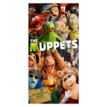 Полотенца для пляжа и ванны с принтом Muppets 70*35 см, полотенце для рук в ванную комнату, детский подарок на день рождения, ткань для мытья из бамбукового волокна на заказ 2024 - купить недорого