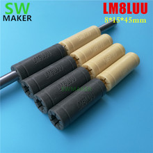4pcs 8x15x45mm Solid Polymer LML8UU Linear Bearings Bushing LM8LUU 8MM Prusa for Mendel DIY CNC machine 2024 - buy cheap