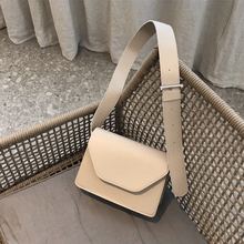Корейская летняя новая простая однотонная Повседневная сумка на плечо из искусственной кожи, модная маленькая квадратная сумка, сумка-мессенджер, сумки 2024 - купить недорого