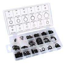 VODOOL 225Pcs 18 Sizes Rubber O Ring Washer Seals Assortment Kit Set O-Shape Seal Ring Accessories With Plastic Box For Car Auto 2024 - buy cheap