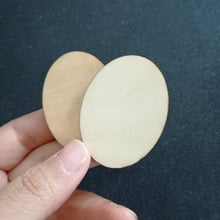 50pcs 34*44mm Unfinished Wood Oval Natural Rustic Wooden Brooch Cutout Crafts Gift 2024 - buy cheap