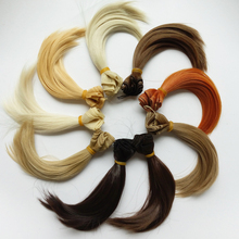 5 unids/lote accesorios para muñecas nuevo cabello de muñeca sintético 15CM peluca para 1/3 1/4 BJD DIY 2024 - compra barato