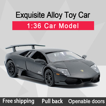 RMZCITY1:36 MurcielagoLP670-4 CoolBlack Sports Car Alloy Diecast Car Model Toy With Pull Back For Children Gifts Toy Collection 2024 - buy cheap