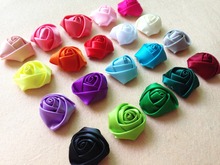 4cm/100PCS Satin Ribbon Small Real Touch Roses Buds,Floral Head Wreath,Material Headdresses,Applique Sewing,Headband Flower 2024 - buy cheap