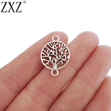 ZXZ-abalorios conectores de árbol de aleación de 20 piezas para pulsera, Accesorio para hacer joyas, 23x16mm 2024 - compra barato
