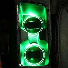 3 colores Anti-deslizamiento del coche estera Solar LED luz taza soporte tapete botella bebidas Top 2024 - compra barato