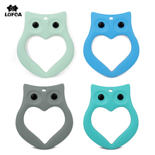 Owl Teething Toy Infant Chewable Nursing Pendant 1pc Baby Bite Jewelry BPA Free Necklace DIY Crafts Accessory 2024 - buy cheap