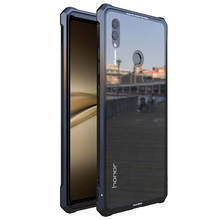 Роскошные стеклянные Чехлы для Huawei Honor Note10 20PRO V20 Lite, противоударный металлический каркас, закаленное стекло, задняя крышка для Honor 8X MAX 2024 - купить недорого