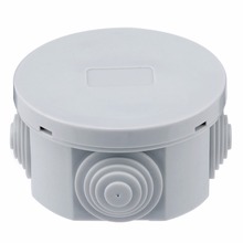 Grey Round Waterproof Weatherproof Junction Box Plastic Electric Enclosure Case 65x35mm / 80x40mm Universal Electric Project 2024 - buy cheap