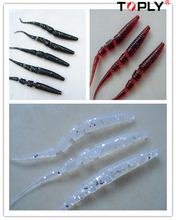 50 pcs * 9 cm/3.6 inch Pesca Plástico Macio Iscas Iscas Worm Artificial Silicone gelo isca de pesca da carpa isca de pesca 2024 - compre barato