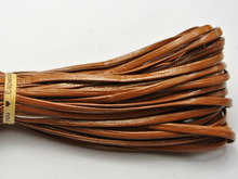 10 метров коричневый плоский мягкий синтетический кожаный ювелирный шнур шнурок 3x1мм 2024 - купить недорого