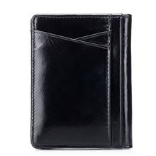 New Arrivals High Quality Genuine Oil Waxing Leather Guaranteed 2018 Hot Brand Designer Unisex Card Case Best Price On Sales 2024 - buy cheap