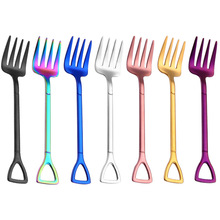 1pc Dinnerware Flatware Dessert Forks Fruit Forks Cake Forks Stainless Steel Luxury Cutlery Teaspoon Fork Kitchen Accessories 2024 - buy cheap