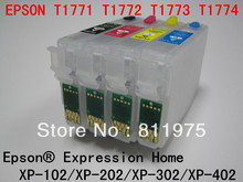 Cartucho de tinta recargable T1701 para impresora Epson, T1711-T1714, XP-103, XP-203, XP-207, XP-313, XP-413, XP-303, XP-306, XP-33 2024 - compra barato