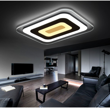 Lámpara de techo LED acrílica ultrafina, iluminación para el hogar, sala de estar, dormitorio, estudio, restaurante, negocios, 110-240V 2024 - compra barato