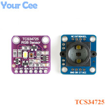 Sensor de cor rgb tcs34725, placa de desenvolvimento, sensor, diy, eletrônico, placa pcb para arduino 2024 - compre barato