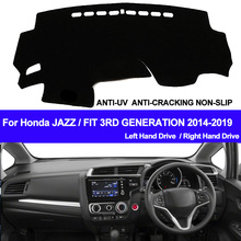 Cubierta de salpicadero de coche, alfombrilla de 2 capas para Honda Jazz Fit 3rd Gen 2014, 2015, 2016, 2017, 2018, 2019, LHD, RHD 2024 - compra barato