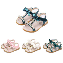 Sandálias escolares para meninas, sapatos brancos, verde, rosa de princesa para crianças e bebês de 1, 2, 3, 5, 4 e 6 anos de idade 2024 - compre barato