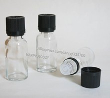 360  x 20ml Clear Glass Bottle with Tamper Evident Childproof cap,Transparent Glass Essential Oil Bottle 2024 - buy cheap