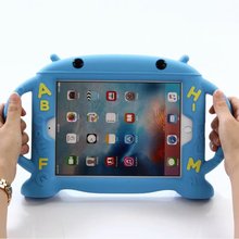 Детский чехол-подставка, силиконовый чехол для iPad 5 iPad 6 + подарки, 2018 Pro 9,7 Air 1 Air 2 A1822 A1823 A1893 2024 - купить недорого