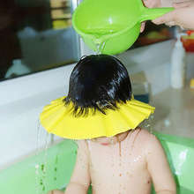 Hot newborn EVA adjustable soft baby shampoo shower cap bathing hat wash hair shield baby care bath protection for kid DS19 2024 - buy cheap