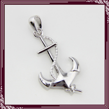 Mulheres por atacado 925 Sterling Silver Anchor Forma Jóias Pingente, acessórios pingente de pérola 5 pcs 2024 - compre barato