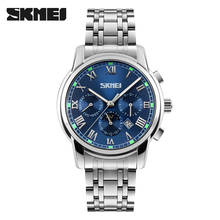 Men Quartz Watches Top Brand SKMEI Full Stainless Steel Analog Display Fashion Men's Sport Casual Watch Waterproof Man Watches 2024 - buy cheap