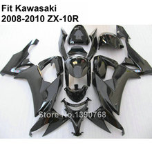 Carenado de ABS de alta calidad para motocicleta Kawasaki Ninja, kit de carenado negro para Kawasaki Ninja ZX10R 2008 2009 2010, ZX-10R 08 09 10 TV65 2024 - compra barato