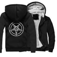 Pentagram Gothic Occult Satan Men's Fashion Thicken Hoodies 2019 New Arrival Harajuku Streetwear Sportswear Mens Brand Clothings 2024 - buy cheap