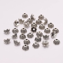 50pcs/Lot 7mm Antique Beads Caps Flower Carved  End Bead Caps Cone Loose Sparer Bead Caps For DIY Needlework Earrings Findings 2024 - buy cheap