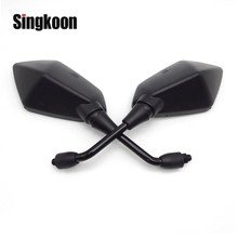 Universal 10mm motorcycle mirror Accessories Black Side Rearview Mirrors FOR suzuki burgman 400 cbr650f aprilia sr 50 600 bandit 2024 - buy cheap