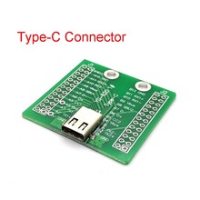 Usb 3.1 tipo-c conector 24pin fêmea soquete pcb adaptador 2x12 p dupla fileira experimental placa de circuito eletrônico 2024 - compre barato