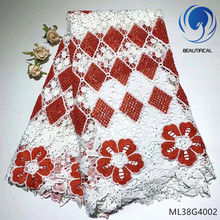 BEAUTIFICAL african guipure cord lace fabric 2019 high quality guipure fabrics african nigerian lace ML38G40 2024 - buy cheap