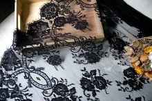 GLace 3M/Lot Export soft skinfriendly cotton texture perspective eyelash lace fabric dress wedding lace fabric for dress TX701 2024 - buy cheap