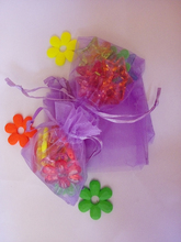 Bolsa de regalo de Organza púrpura claro, embalaje de joyería, exhibición, bolsa con cordón para pulsera/Collar, Mini bolsa de hilo, 100 Uds., 7x9cm 2024 - compra barato